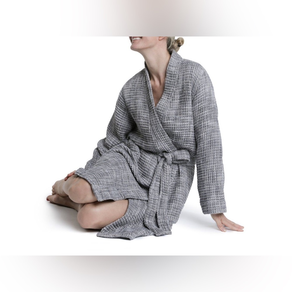 Parachute Gray Waffle Robe